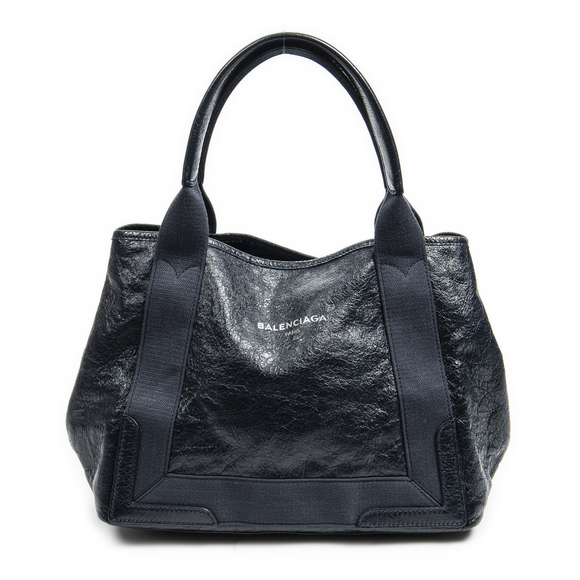Balenciaga Handbags - Balenciaga Small Navy Cabas